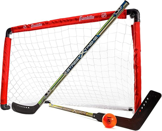 Franklin Sports 36" NHL Hockey Goal with 2 Sticks - Youth Hockey Goal and Stick Set - Official NHL Product-StrideForce Fitness