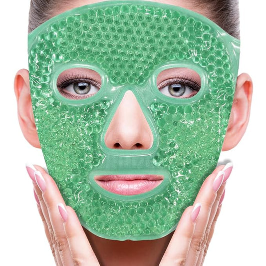 ZNÖCUETÖD Face Ice Mask Facial Ice Packs Gel Hot Cold Compress for Post Oral, Dental, Nose,Facelift Plastic Cosmetic & Laser Surgery Recovery Puffiness Swelling Dark Circles & Headaches
