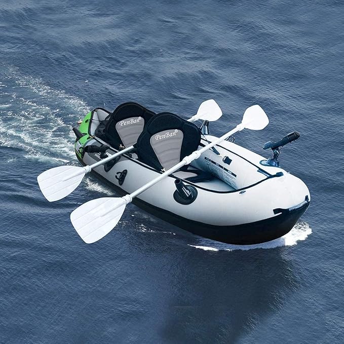 Universal Deluxe Kayak Seat Cushion with Storage Bag for Kayak,Padded Boat,SUP,Canoe,Fishing Boat,Seats with 4 Adjustable Straps-StrideForce Fitness