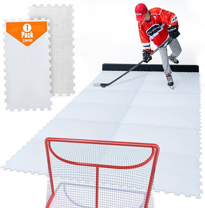 ArcticGlide Synthetic Ice Panels Pro, Easy-to-Assemble, Expandable Artificial Rink, Indoors/Outdoors - Hockey Training-StrideForce Fitness