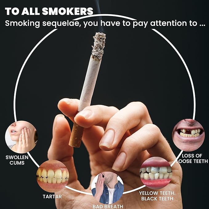 Smokers Toothpaste，Removes Tobacco and Tea Stains，removes Yellowing, and removes Bad Breath (2)