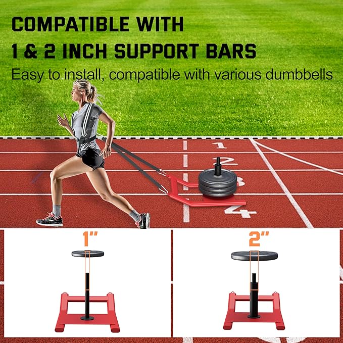 Weight Sled for Training - Heavy Duty Football Sled for Lineman, Sled Pull Workouts, Speed & Strength Training, Football Blocking Sled, Running Sled for Athletes, Weighted Sled for Outdoor & Indoor Workouts-StrideForce Fitness