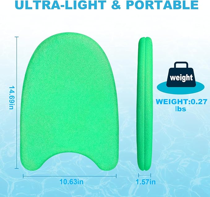 Swim Kickboard - EPP Material with Ultra-Lightweight and Great Buoyancy,Durability, Ideal for Beginners and Advanced Swimmers-StrideForce Fitness