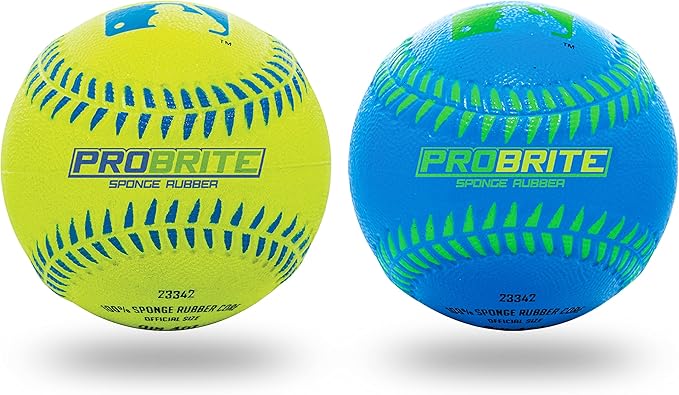 Franklin Sports - Pro Brite - Neon Rubber Teeball - MLB - Youth Tball - Baseball + Softball - Indoor & Outdoor Use-StrideForce Fitness