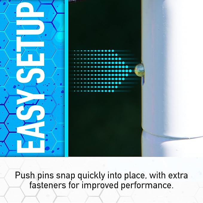 Franklin Sports Soccer Rebounder - Tournament Steel Rebounding Net - Perfect for Backyard Practice and Training - 12' x 6' & 6' x 4'-StrideForce Fitness