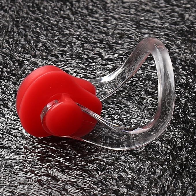 8 Pieces Silicone Swimming Nose Clip, Waterproof Silica Gel Surfing Nose Plug Protector Soft Latex Plugs for Kids and Adults (8 Colors)-StrideForce Fitness
