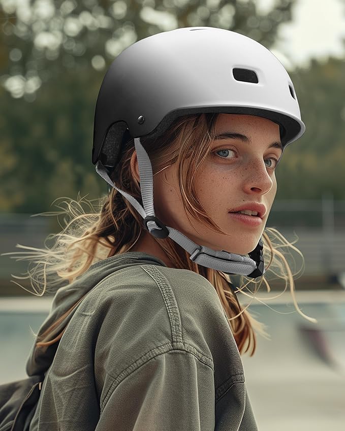 OutdoorMaster Skateboard Cycling Helmet - Two Removable Liners Ventilation Multi-Sport Scooter Roller Skate Inline Skating Rollerblading for Kids, Youth & Adults-StrideForce Fitness