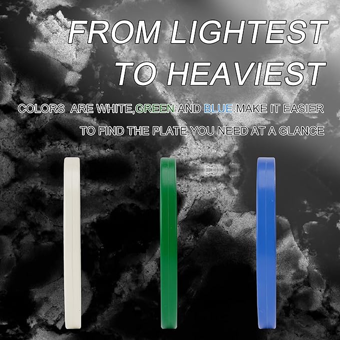 2-Inch Olympic Bumper Plates, Perfect Weight Plates for Weightlifting and Strength Training, Multiple Weights Available-StrideForce Fitness