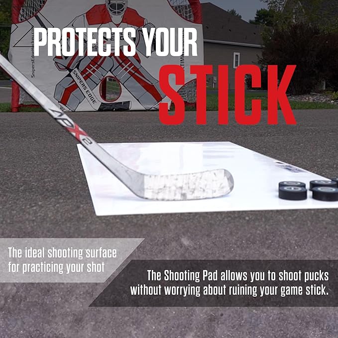Snipers Edge Hockey - Hockey Shooting Pad - Simulates Real Ice, Heavy Duty, Weather Proof Coating, Portable and Convenient-StrideForce Fitness