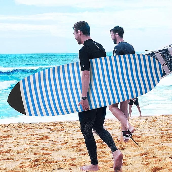 UCEDER Surfboard Sock Cover,Lightweight Stretch Board Bag for Sun Protection,Foldable Surfboard Sock Sleeve Perfect for Travel and Transportation-StrideForce Fitness
