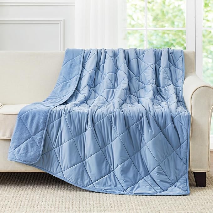 Cozy Bliss Cooling Blanket for Hot Sleepers, Q-Max 0.4 Cooling Comfort for Girls Boys, Cold Blankets for Night Sweats Sleeping, Ultra-Cool Lightweight Breathable Summer Blanket for Travel-StrideForce Fitness