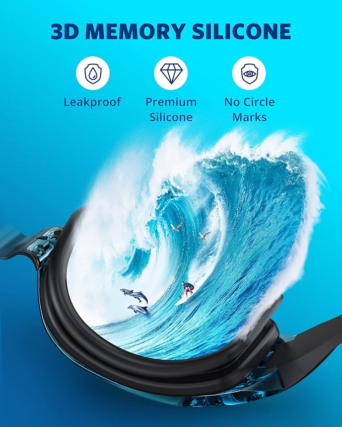 Aegend Swim Goggles, Swimming Goggles No Leaking Full Protection Adult Men Women Youth-StrideForce Fitness