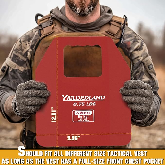 Curved Weight Vest Plates, 5.75/8.75lbs Pairs, Weighted Vest Men Woman, Strength and Endurance Training, Fitness Workouts, Running, Walking-StrideForce Fitness