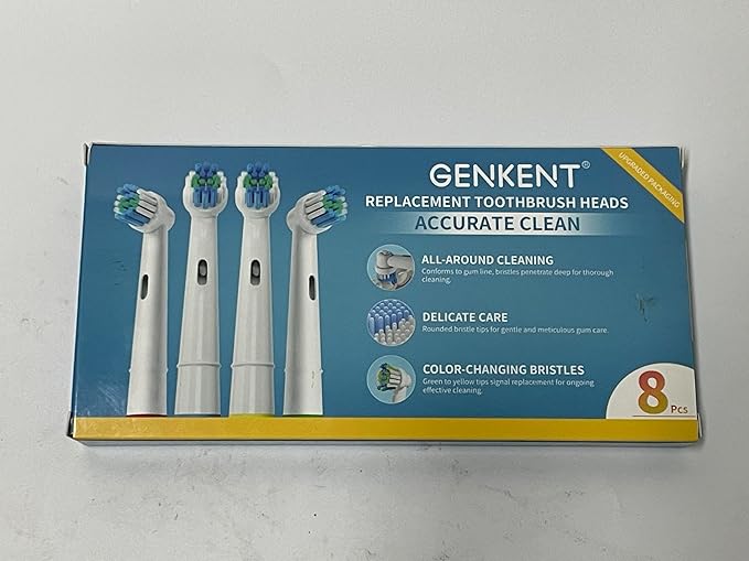 8 Pack Replacement Toothbrush Head Compatible with Oral B Toothbrush (Premium Packaging)