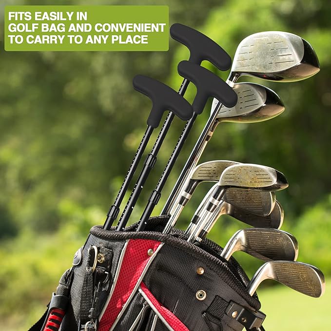Golf Putter - Golf Putters for Men Right Handed Golfers or Left Handed Golf Putter for Kids and Womens Mini Golf Clubs Set - Two-Way Adjustable Length putters with 5 Golf Practice Ball-StrideForce Fitness