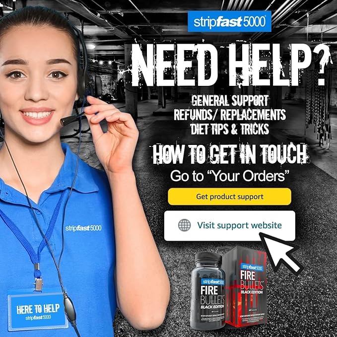 stripfast5000 Fire Bullets Black Edition Max Strength for Women and Men - Pack of 1-StrideForce Fitness