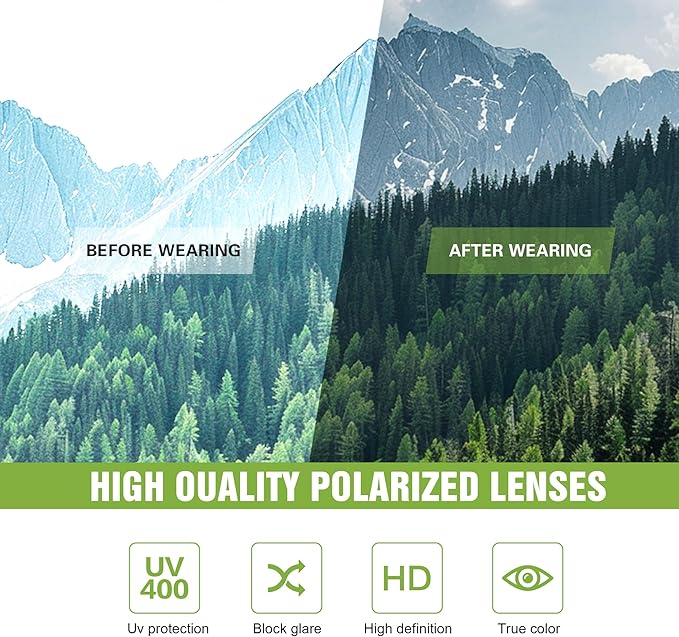 3 Pack Polarized Sports Sunglasses for Men, Mens Sunglasses Wrap Around UV400 Protection for Cycling Fishing Driving-StrideForce Fitness