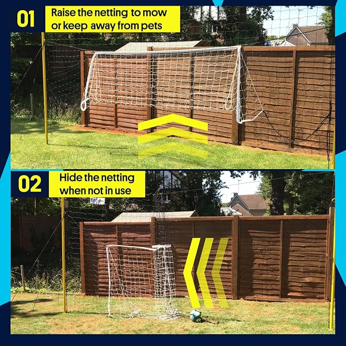 3-in-1 Soccer Training Rebounder & Goal Backstop Net - Soccer Goal for Volley, Passing, Solo Training - Outdoor Sports, Backyard Games-StrideForce Fitness