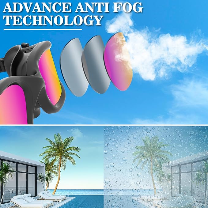 WIN.MAX Polarized Swimming Goggles Swim Pool Goggles Anti Fog Anti UV No Leakage Clear Vision for Men Women Adults Teenagers-StrideForce Fitness