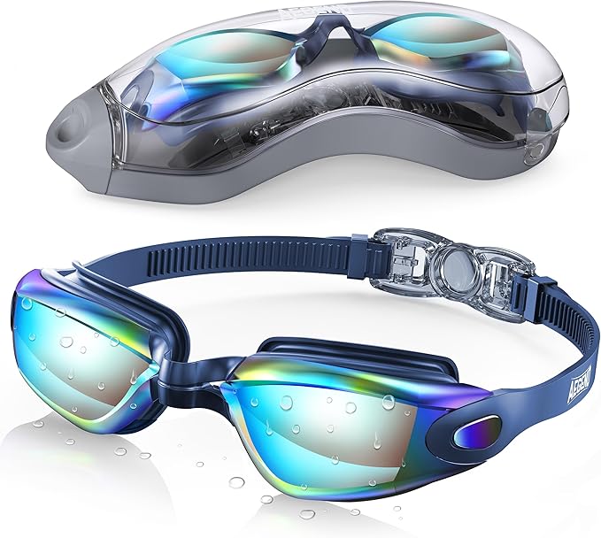 Aegend Swim Goggles, Swimming Goggles No Leaking Full Protection Adult Men Women Youth-StrideForce Fitness