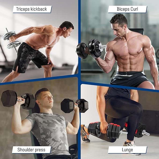 Yes4All Fractional Weight Plates Set, Available In Steel And Rubber, Set of 2/4/6 Plates in 1.25LB, 2.5LB, or 5LB Sizes, Micro Change Plates for Dumbbell and Olympic Barbell Weightlifting-StrideForce Fitness