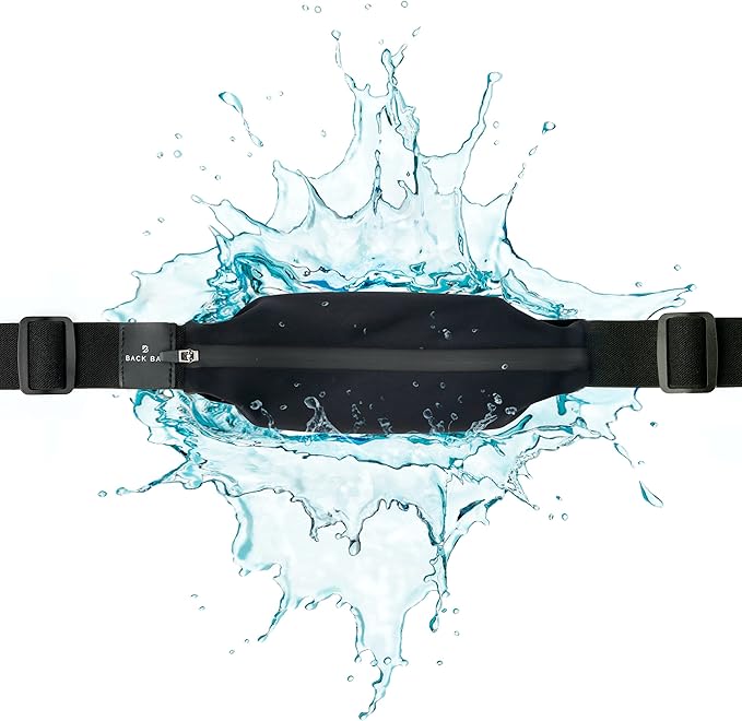 Back Bay Slim Running Belt for Women & Men [Fits ALL Phones], Runners Fanny Pack for Men, Money Belt, Running Gear Gift, Waist Bag Workout Gear, iPhone Runner's Phone Holder Waist Pack-StrideForce Fitness
