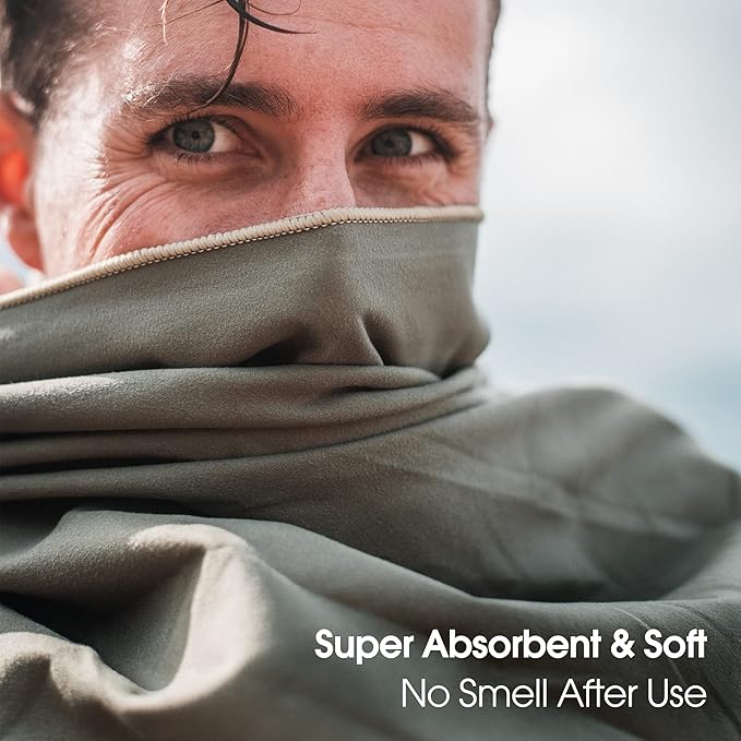 4Monster Camping Towels Super Absorbent, Fast Drying Microfiber Travel Towel, Quick Dry Ultra Soft Compact Gym Towel for Swimming Beach Hiking Yoga Travel Sports Backpack (31.50" x 15.80", Brickred)-StrideForce Fitness