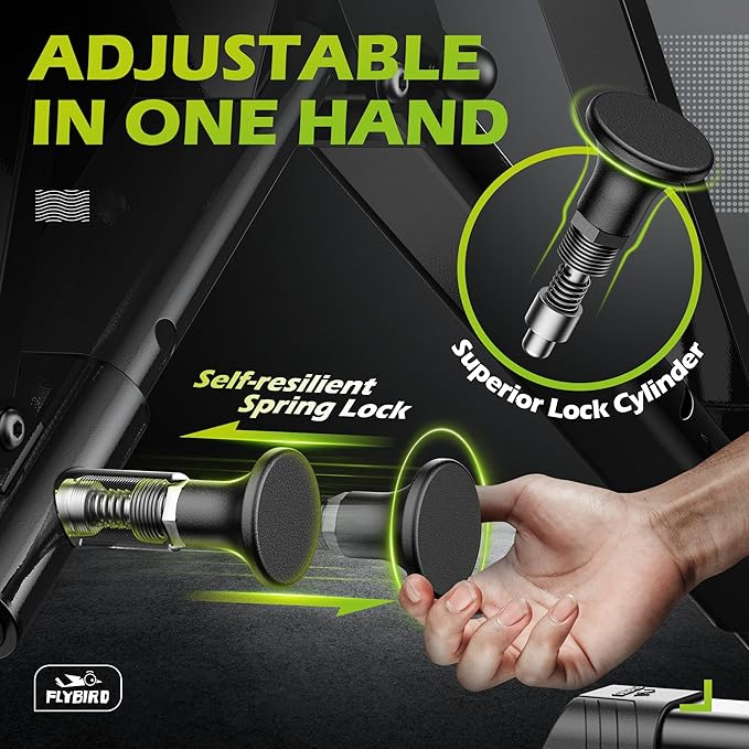 FLYBIRD Weight Bench, Adjustable Strength Training Bench for Full Body Workout with Fast Folding-New Version-StrideForce Fitness