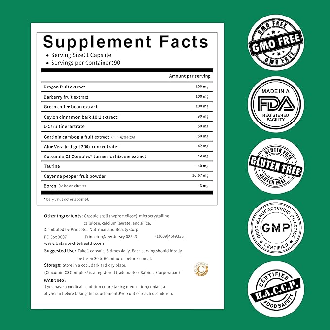 GLP-1 Supplement for Women and Men, GLP Activate Expert Formula, GLP1 Naturally Supplement for Hunger & Metabolic Support, Take 3 Times Daily, Before Meal (90 Capsules)-StrideForce Fitness