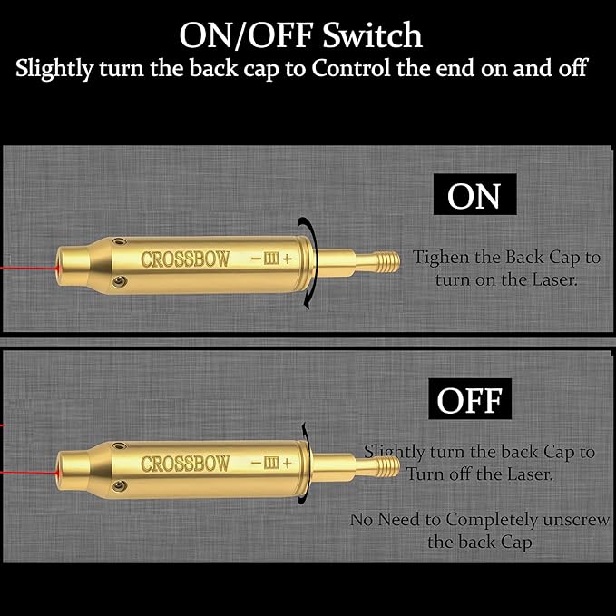 GOTICAL Archery Crossbow Bow Arrow Red Laser Sighting Tool Boresighter Bore Sight-StrideForce Fitness