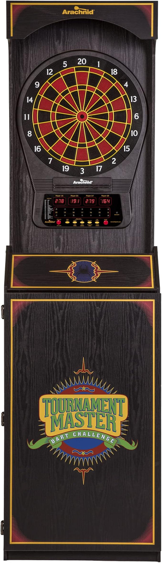 Arachnid Cricket Pro 650 Standing Electronic Dartboards with 24 Games, 132 Variations, and 6 Soft-Tip Darts Included-StrideForce Fitness