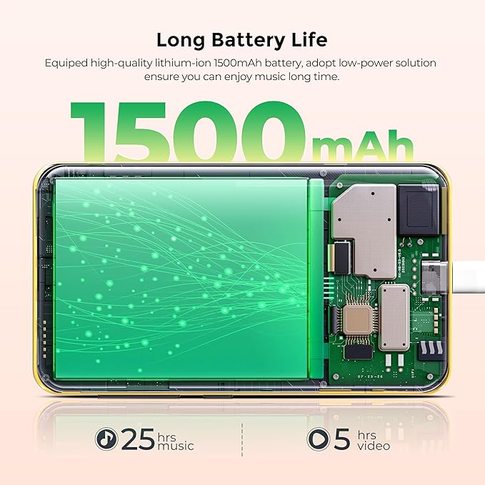 160GB MP3 Player with Bluetooth and WiFi, innioasis Music Player with Spotify,Pandora,Amazon Music,4" Touch Screen Android MP4 MP3 Player for Kids with Libby,Audible(Black_Gold)-StrideForce Fitness