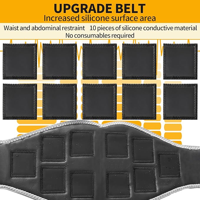 Electronic Muscle Stimulator, Abs Stimulator Muscle Toner for Abdomen/Arm/Leg, Strength Training Equipment for Men and Women-StrideForce Fitness