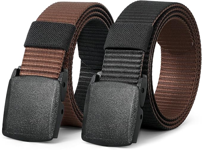 JASGOOD Nylon Canvas Breathable Military Tactical Men Waist Belt With Plastic Buckle-StrideForce Fitness