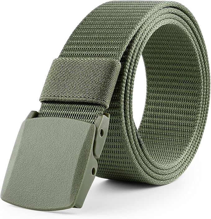 JASGOOD Nylon Canvas Breathable Military Tactical Men Waist Belt With Plastic Buckle-StrideForce Fitness
