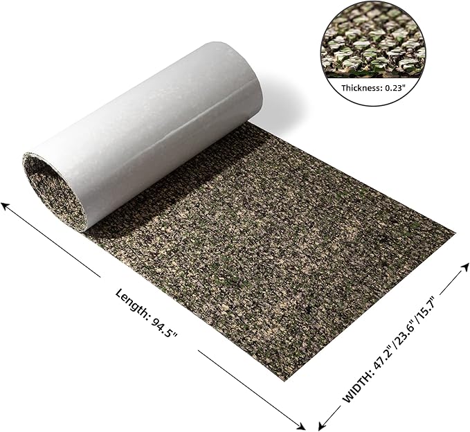 FOCEAN Boat Flooring EVA Foam Boat Decking Faux Teak Marine Flooring Boat Mat Boat Carpet Sheet for Motorboat RV Yacht Kayak Surfboard, 94.5"x 47.2"/35.4"/23.6"/15.7"-StrideForce Fitness