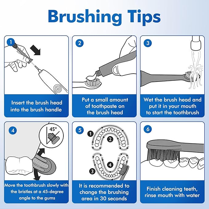 Replacement Toothbrush Heads Compatible with Oral-B Braun, Pack of 8 Professional Precision Clean Electric Toothbrush Replacement Heads for Oral-b 7000, Clean, Oral B Pro 1000, 9600, 500, 3000, 8000