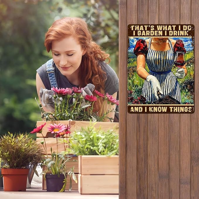 Gardening Decor That's What I Do I Garden Vintage Metal Sign for Home Yard Garden Backyard Garage Man Cave Shed Office Craft Room 12 * 16inch-StrideForce Fitness