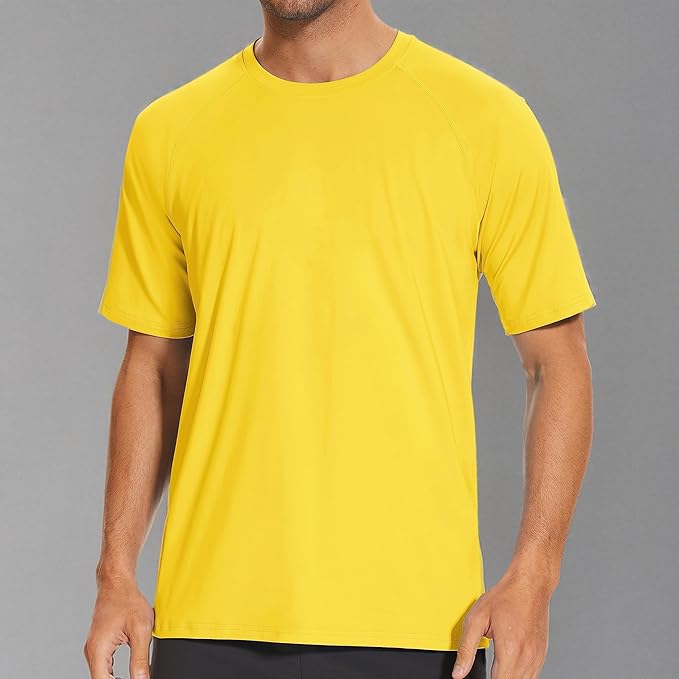 MAGCOMSEN Men's Short Sleeve UPF 50+ Sun Protection Shirts Quick Dry Athletic T-Shirt Hiking Running Swimming Rash Guard-StrideForce Fitness