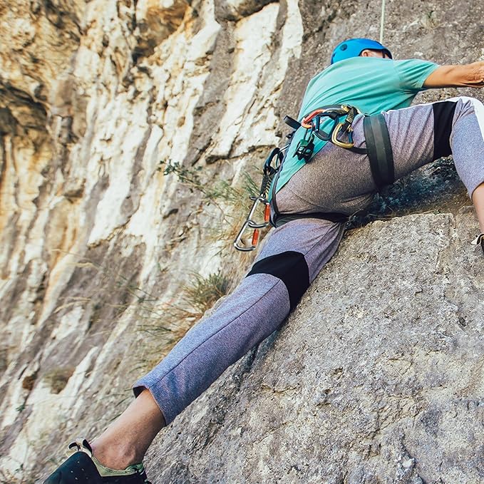 SEPEAK UIAA 30kN Climbing Carabiner Clips, Professional Heavy Duty Twist Locking Carabiners for Climbing,Mountaineering, Rappelling, Camping, Hiking, Swings, Large D Ring Hooks-StrideForce Fitness