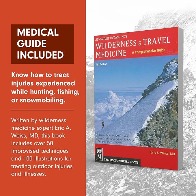 Adventure Medical Kits Sportsman Series Medical Kit - 300 - First Aid Kit for Camping, Hiking, Hunting & More - For 6 People for 7 Days - Includes Bandages, Medicine, Guide Book & More-StrideForce Fitness