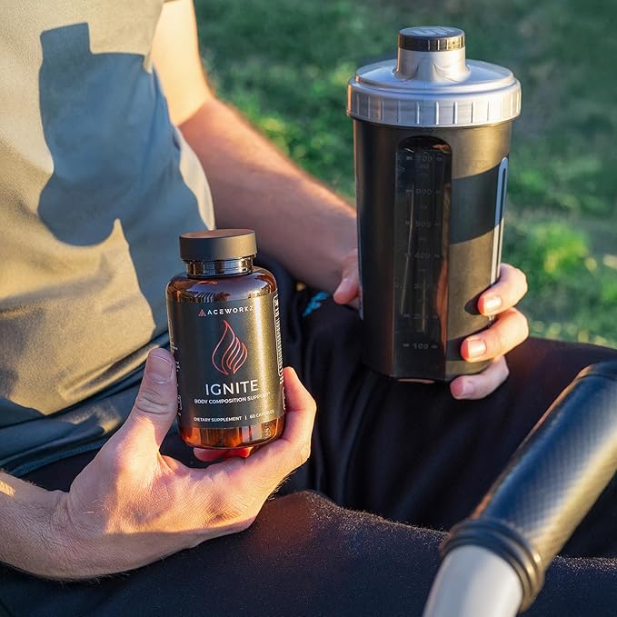 Ignite - Thermogenic Fat Burner & Nootropic - Weight Management, Craving Control, Metabolism, Focus & Energy Support with ACV, Green Tea Extract & More - High Absorption with BioPerine® (60 Capsules)-StrideForce Fitness