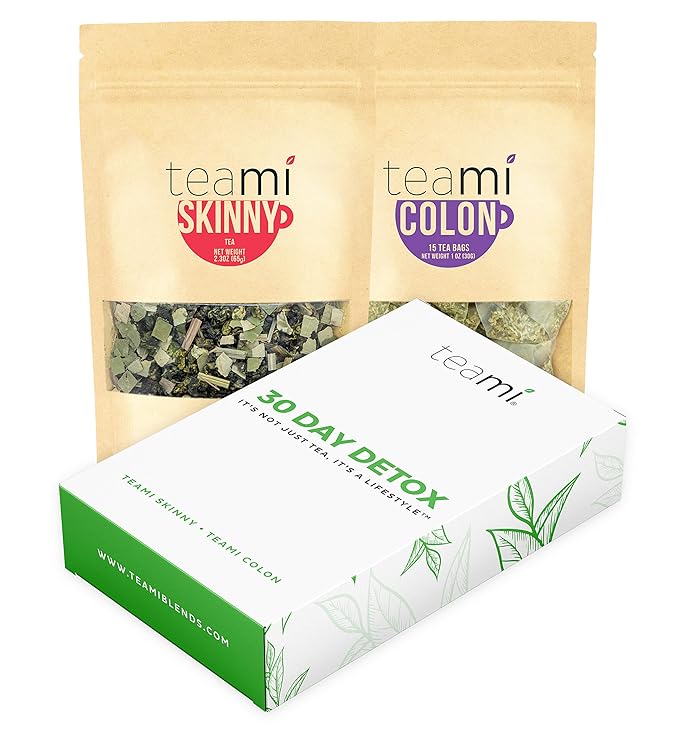 Teami® 30-Day Detox Tea Pack: All-Natural Teatox Kit with Teami Skinny & Colon Cleanse Loose Leaf Herbal Teas Lemon & Original-StrideForce Fitness