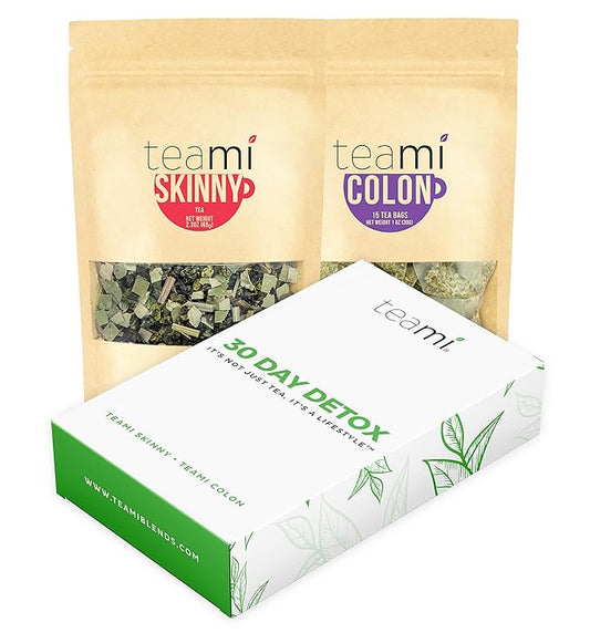 Teami® 30-Day Detox Tea Pack: All-Natural Teatox Kit with Teami Skinny & Colon Cleanse Loose Leaf Herbal Teas Lemon & Original-StrideForce Fitness