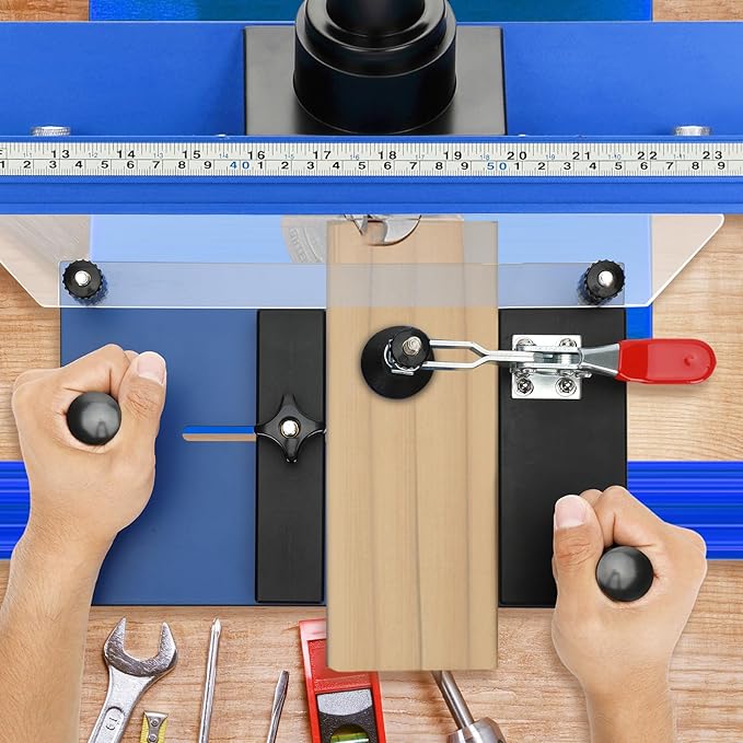 Rail Guide Coping Sled for Router Table,with 3 Packs Roundover Router Bit,Precise Clean Joints, Cabinet Doors, Drawer Fronts, Coping Jig For Router (5” Wide x 1-1/4”)-StrideForce Fitness
