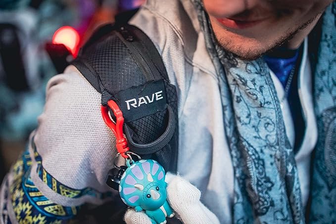 RAVERUNNER® Anti-Theft Hydration Backpack | Festival Approved Rave Backpack for Concert Goers, Leak-Free Festival Water Backpack for EDC, Rave Hydration Pack-StrideForce Fitness