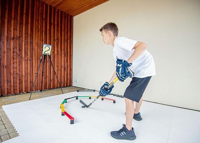 Hockey Revolution Lightweight Stickhandling Training Aid, Equipment for Puck Control, Reaction Time and Coordination-StrideForce Fitness