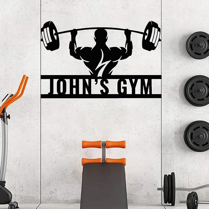 Luxury Personalized Gym Metal Sign, Custom Home Gym Decorations, Gifts for Fitness Lovers, Workout Room Decor, Gym Signs, Christmas Gifts 6-StrideForce Fitness
