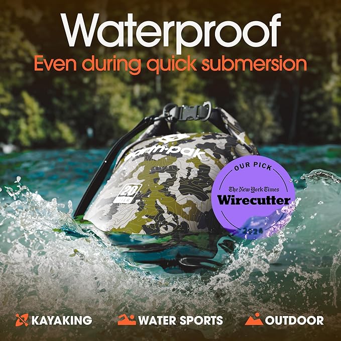 Earth Pak Waterproof Dry Bag - Roll Top Waterproof Backpack Sack Keeps Gear Dry for Kayak with Waterproof Phone Case-StrideForce Fitness