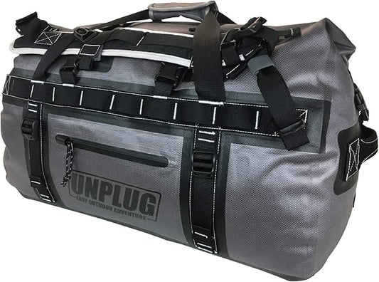 UNPLUG Ultimate Adventure Bag | 1680D Heavy Duty Waterproof Bag | Large Travel Duffle Bag which can be Used for Camping, Motorcycling, Boating, or Hunting-StrideForce Fitness